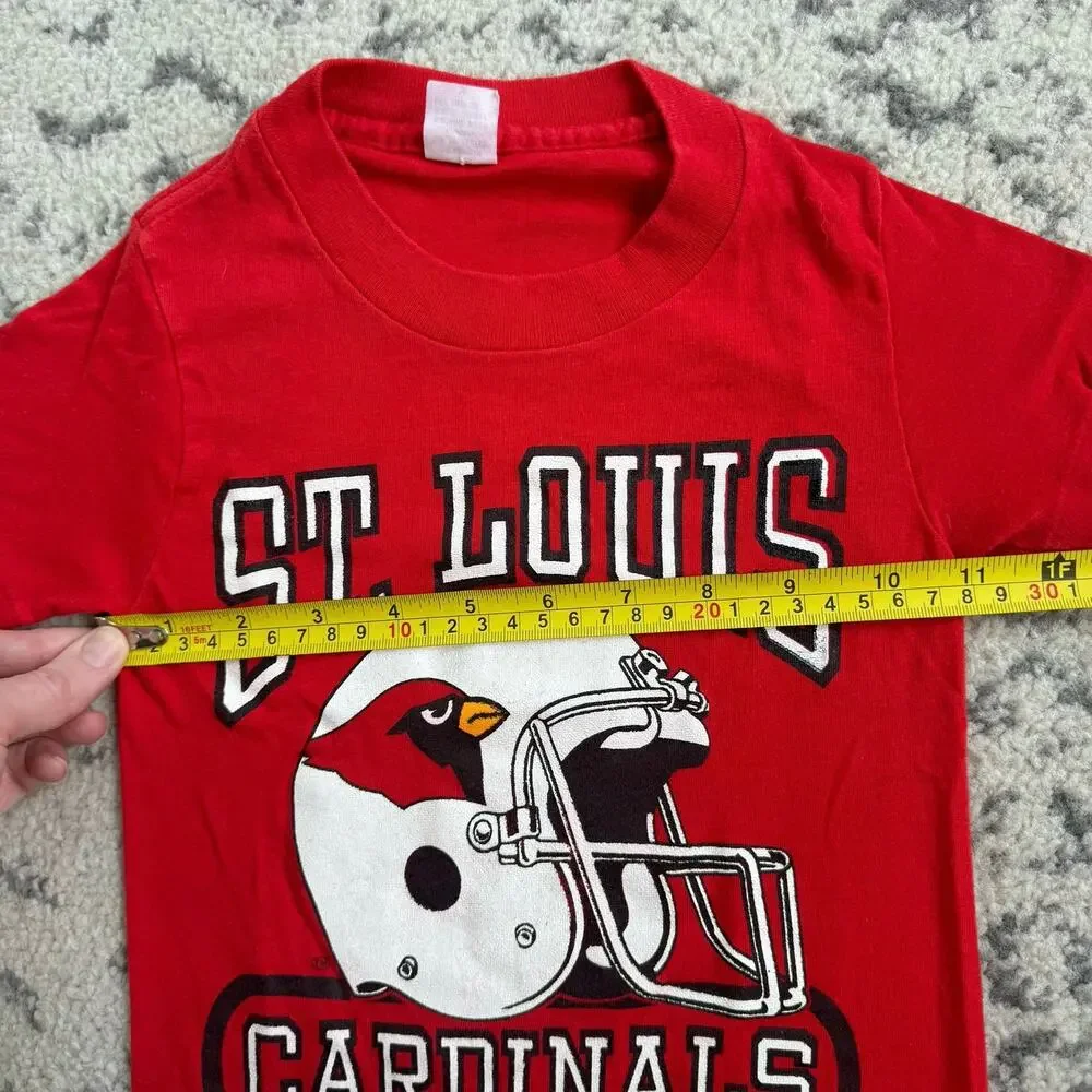 Vtg 1980s Youth St Louis Arizona Cardinals Shirt Small